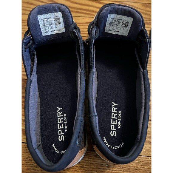 Sperry Women's Top-Sider Boat Shoes Embossed Collar Outsole Size 8.5 Navy Pink - Picture 10 of 11